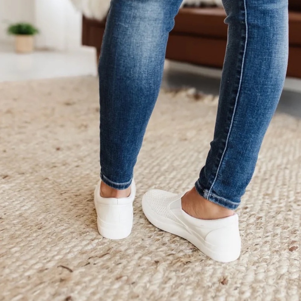 RELISTED UNDER FLATS & LOAFERS Perforated Slip-On Sneakers - Picture 5 of 12